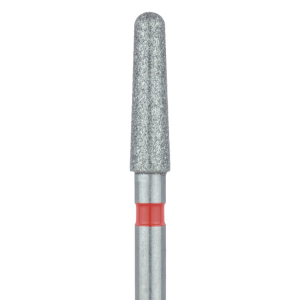 Dendia Dica Diamond Bur 850F.FG.021 Round End Taper Fine Grit Red FG 19mm (5)
