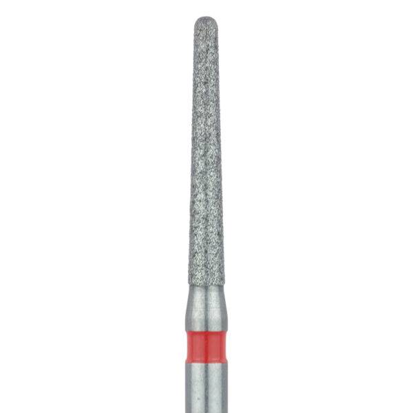 Dendia Dica Diamond Bur 852F.FG.014 Round End Taper Fine Grit Red FG 19mm (5)