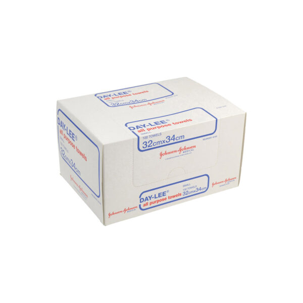 J&J Day-Lee All Purpose Towels Small 32cm x 34cm Non-Sterile (100) J&J Day-Lee All Purpose Towels Small 32cm x 34cm Non-Sterile (100)