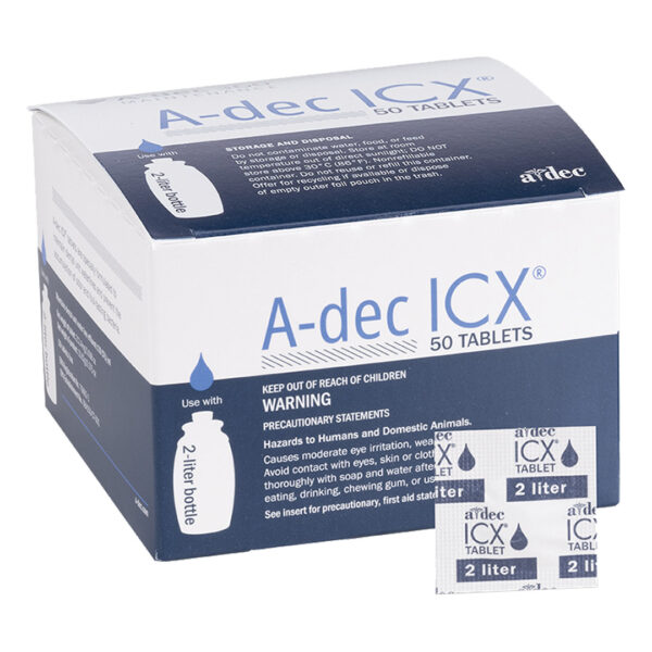 A-dec ICX Waterline Treatment Tablets for 2L Bottles (50)