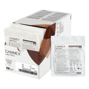 Ansell Gammex Micro Brown Latex Powder Free Sterile Gloves Size 6.0 (50)