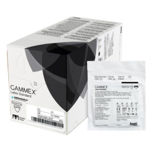 Ansell Gammex DermaShield Natural Latex Powder Free Sterile Gloves Size 7.5 (50)