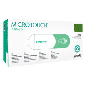 Ansell Micro-Touch Affinity Green Neoprene Powder Free Gloves Extra Small 100's (10)