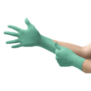 Ansell Micro-Touch Affinity Green Neoprene Powder Free Gloves Extra Small 100's (10)