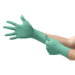 Ansell Micro-Touch Affinity Green Neoprene Powder Free Gloves Small 100's (10)