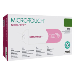Ansell Micro-Touch NitraFree Pink Nitrile Nitrile Powder Free Gloves Extra Large 100's (10)