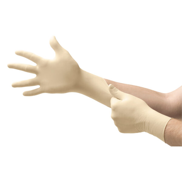 Ansell Micro-Touch SensiClean II Natural Latex Powder Free Gloves Extra Small 100's (10)