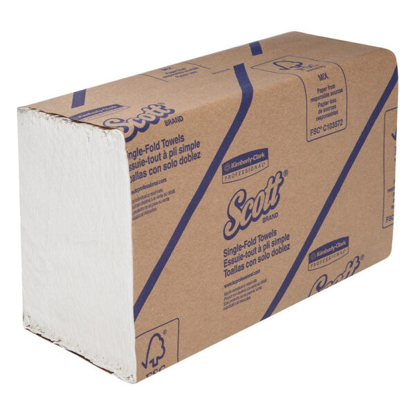 Kimberly-Clark Scott Interfold Hand Towels White 26.5cm x 23.5cm 250's (16) Kimberly-Clark Scott Interfold Hand Towels White 26.5cm x 23.5cm 250's (16)