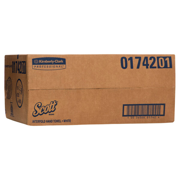 Kimberly-Clark Scott Interfold Hand Towels White 26.5cm x 23.5cm 250's (16)
