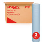Kimberly-Clark Wypall X50 Roll Wipers Large Blue 49cm x 70m Roll (3)