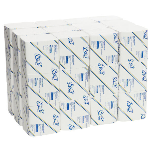 Kimberly-Clark Scott Soft Interleaved Toilet Tissue White 1 Ply 500 Sheets (36)