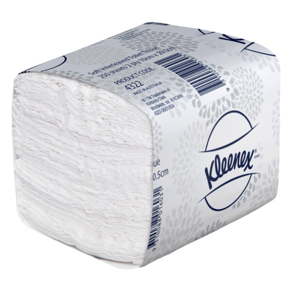 Kimberly-Clark Kleenex Soft Interleaved Toilet Tissue White 2 Ply 250 Sheets (36) Kimberly-Clark Kleenex Soft Interleaved Toilet Tissue White 2 Ply 250 Sheets (36)