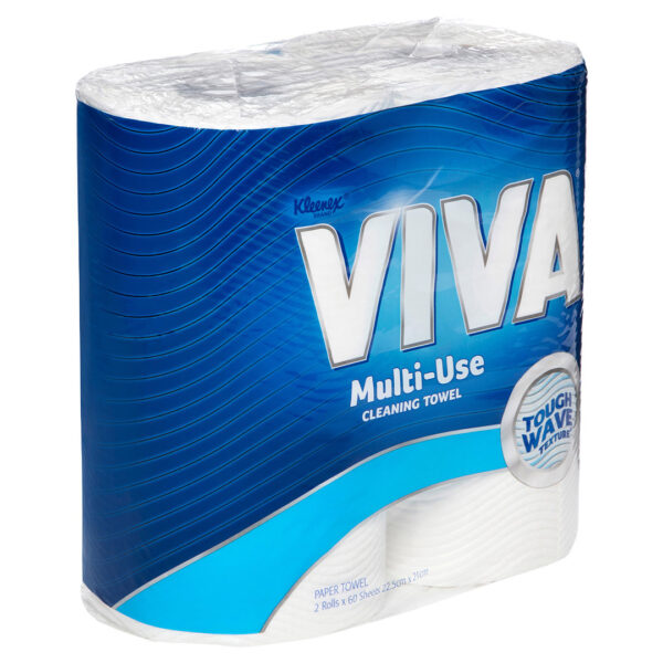 Kimberly-Clark Kleenex Viva Kitchen Multi-Use Cleaning Towels White 60's 2 Pack (6) Kimberly-Clark Kleenex Viva Kitchen Multi-Use Cleaning Towels White 60's 2 Pack (6)