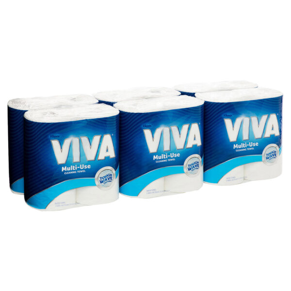 Kimberly-Clark Kleenex Viva Kitchen Multi-Use Cleaning Towels White 60's 2 Pack (6)