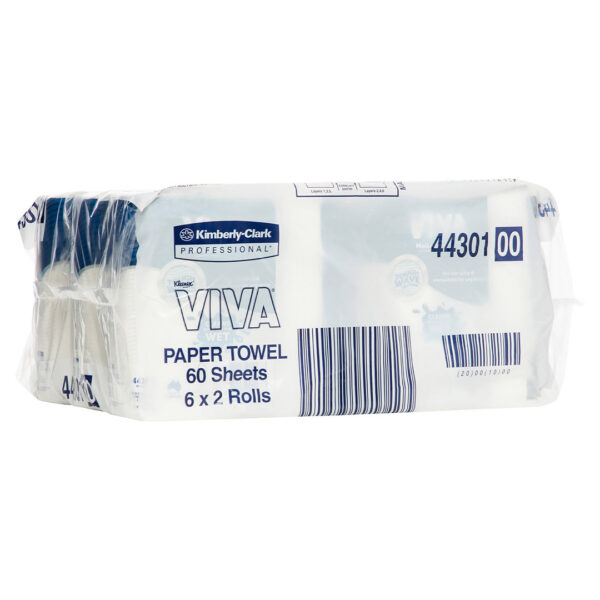 Kimberly-Clark Kleenex Viva Kitchen Multi-Use Cleaning Towels White 60's 2 Pack (6)