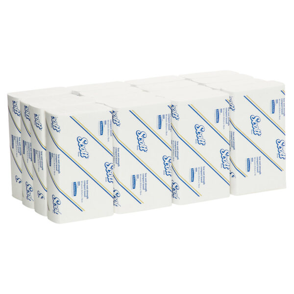 Kimberly-Clark Scott Compact Hand Towels Low Wet Strength White 29.5cm x 19cm 90's (24)