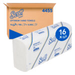 Kimberly-Clark Scott Optimum Hand Towels White 24cm x 24cm 150's (16)