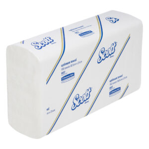Kimberly-Clark Scott Optimum Hand Towels Large White 30.5cm x 21cm 150's (16)