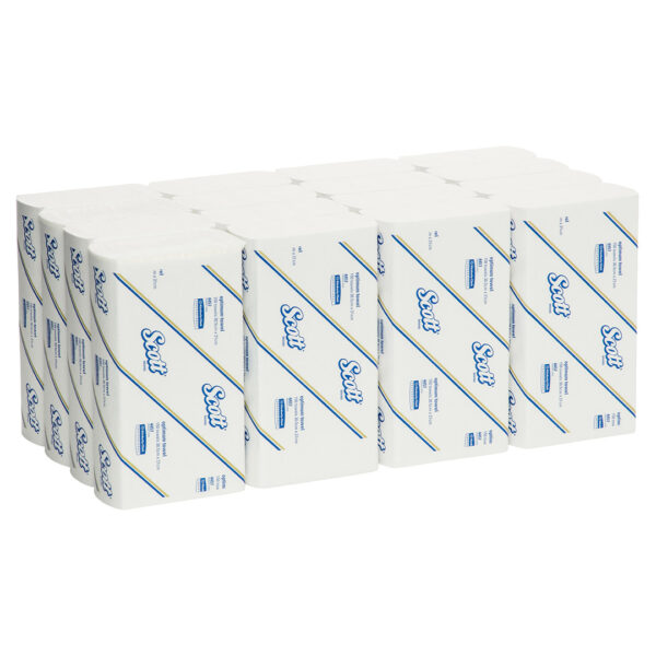 Kimberly-Clark Scott Optimum Hand Towels Large White 30.5cm x 21cm 150's (16)