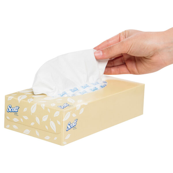 Kimberly-Clark Scott Facial Tissues White 2 Ply 100's (48)