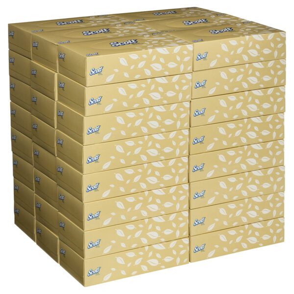 Kimberly-Clark Scott Facial Tissues White 2 Ply 100's (48)
