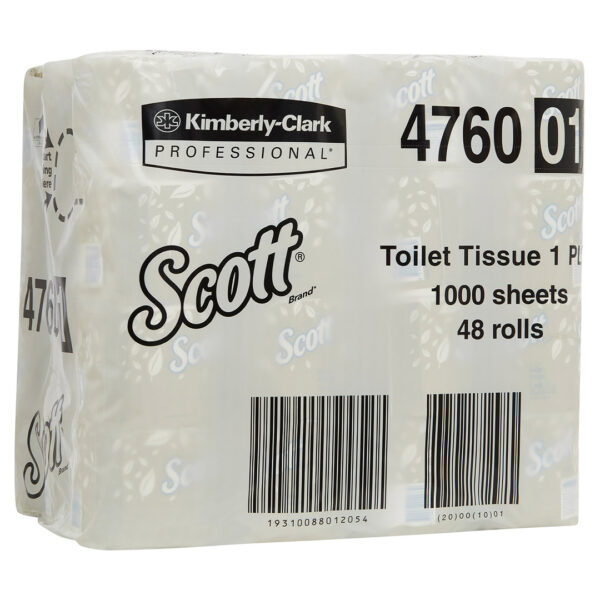 Kimberly-Clark Scott Toilet Rolls 1 Ply 1000 Sheets Individually Wrapped (48)