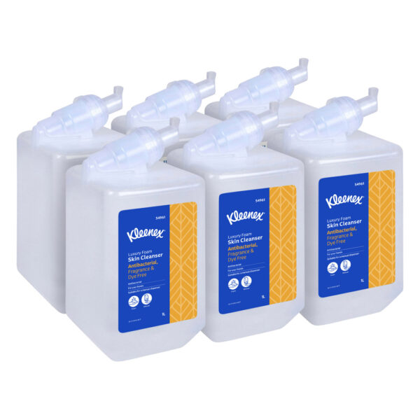 Kimberly-Clark Kleenex Luxury Foam Antibacterial Skin Cleanser 1L Cartridge (6)
