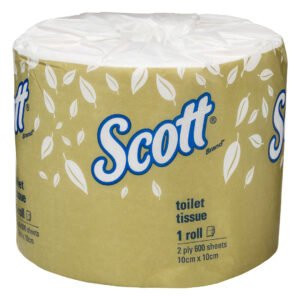 Kimberly-Clark Scott Toilet Rolls White 2 Ply 600 Sheets Individually Wrapped (24)