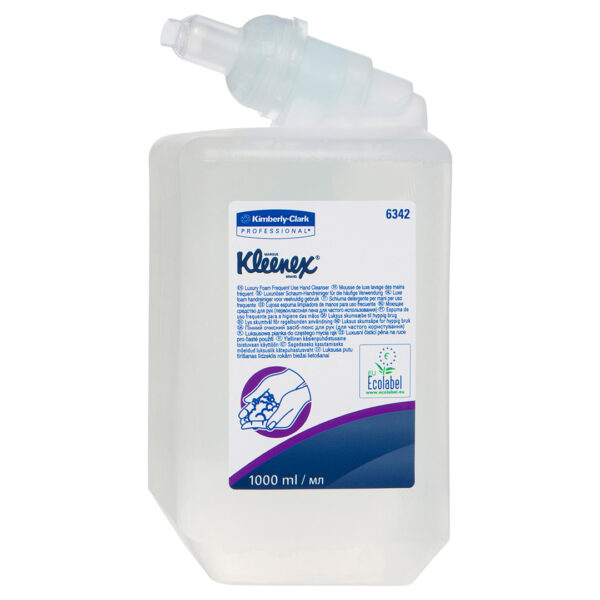 Kimberly-Clark Kleenex Luxury Foam Frequent Use Hand Soap 1L Cartridge (6) Kimberly-Clark Kleenex Luxury Foam Frequent Use Hand Soap 1L Cartridge (6)