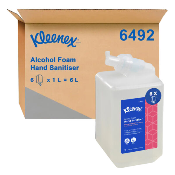 Kimberly-Clark Kleenex Alcohol Foam Hand Sanitiser 1L Cartridge (6)