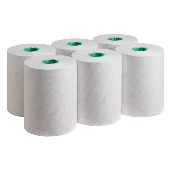 Kimberly-Clark Scott Printed Hard Roll Hand Towel 1 Ply 305m Roll (6)