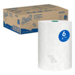 Kimberly-Clark Scott Printed Hard Roll Hand Towel 1 Ply 305m Roll (6)