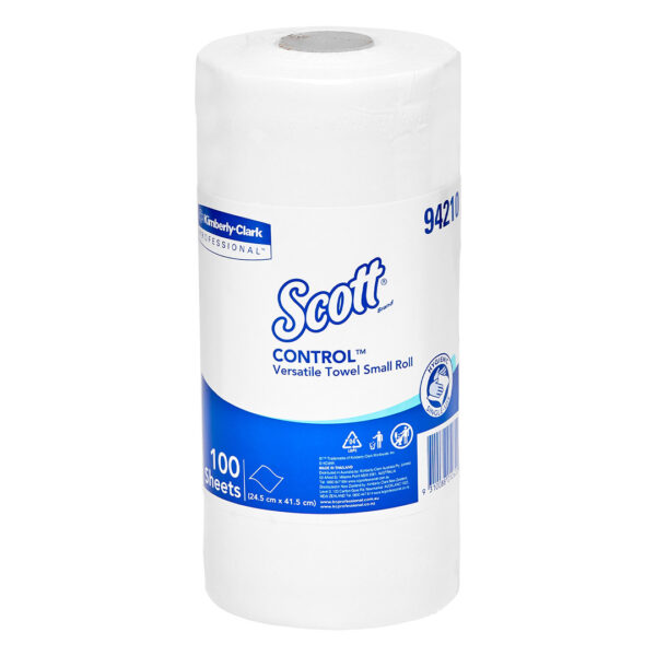 Kimberly-Clark Scott Control Versatile Towel Rolls White 24.5cm x 41.5cm 100's (16) Kimberly-Clark Scott Control Versatile Towel Rolls White 24.5cm x 41.5cm 100's (16)