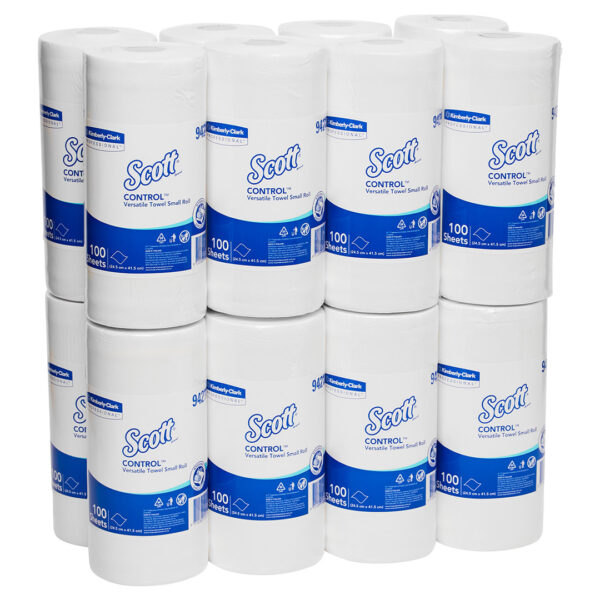Kimberly-Clark Scott Control Versatile Towel Rolls White 24.5cm x 41.5cm 100's (16)