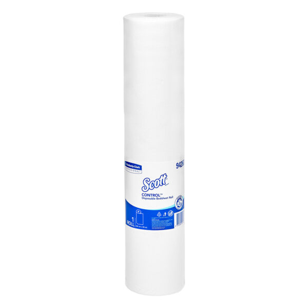 Kimberly-Clark Scott Control Disposable Bedsheet White 54cm x 80m Roll (6) Kimberly-Clark Scott Control Disposable Bedsheet White 54cm x 80m Roll (6)