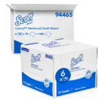Kimberly-Clark Scott Control Reinforced Wipers White Small 32.5cm x 33cm 75's (6)