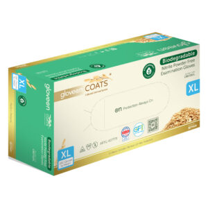 Mun GloveOn COATS Biodegradable Green Nitrile Powder Free Gloves Extra Large 200's (10)