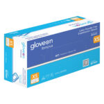 Mun GloveOn Innova Natural Latex Powder Free Gloves Extra Small 100's (10)