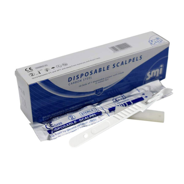 SMI Scalpels with Handle No. 21 Sterile (10)