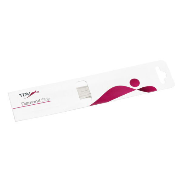 TDV Finishing & Polishing Diamond Coated Steel Strips 2.5mm x 110mm Medium Red (12)