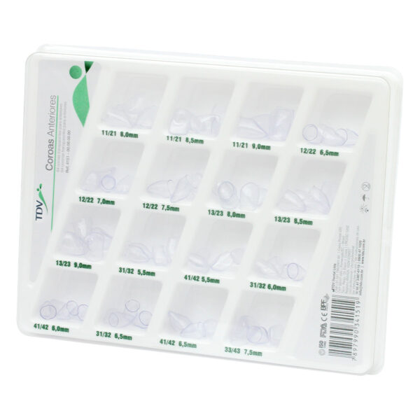 TDV Transparent Crowns Adult Anterior Crown Kit (64)