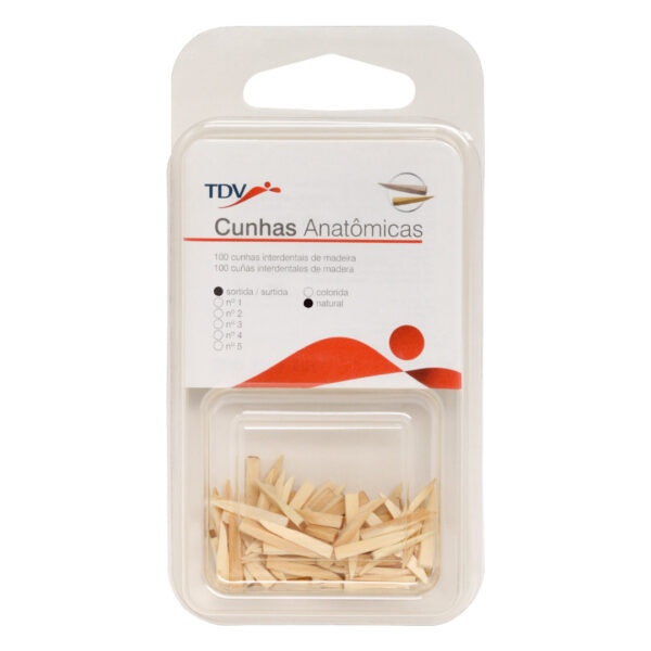 TDV Anatomic Wooden Wedges Deciduous No. 5 Natural (100)