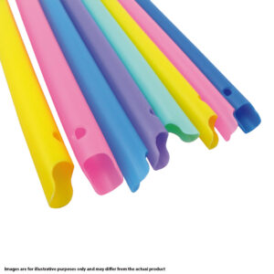 Unident BIO-D Biodegradable Aspirator Tubes Vented S Cut Aqua (100)