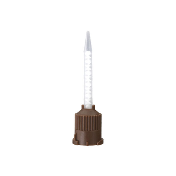 Unident Mixing Tips Brown with Clear Spiral 40mm with 1mm Int. Dia. Tapered Tip 1:1 (50) Unident Mixing Tips Brown with Clear Spiral 40mm with 1mm Int. Dia. Tapered Tip 1:1 (50)