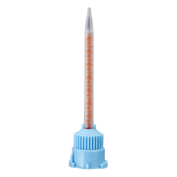 Unident Mixing Tips Blue with Orange Spiral 77mm with 1mm Tapered Tip 10: 1 (50) Unident Mixing Tips Blue with Orange Spiral 77mm with 1mm Tapered Tip 10: 1 (50)