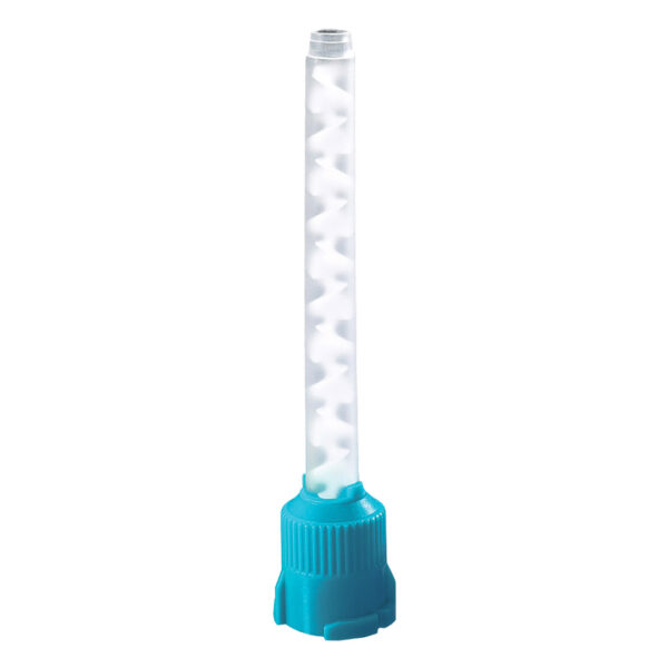 Unident Mixing Tips Green with Clear Spiral 88mm with 5mm Int. Dia. Flat Tip 1:1 (50)