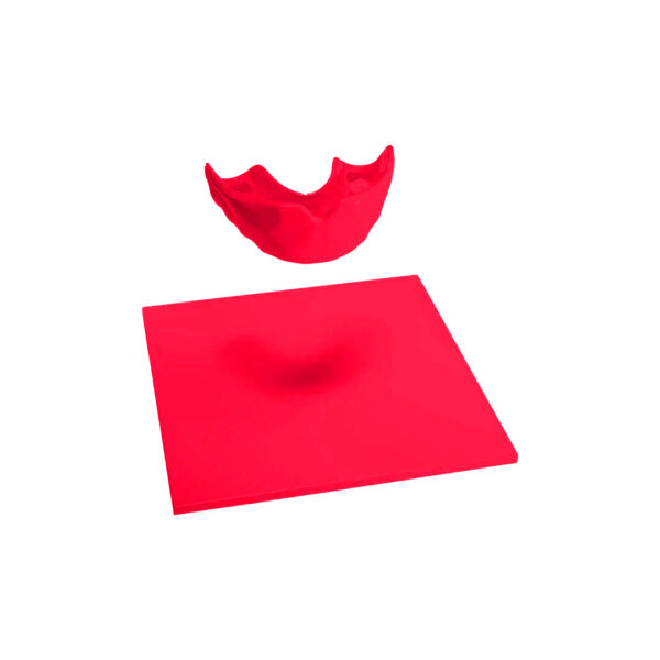 Unident Mouthguard Blanks Fluorescent Red (10)