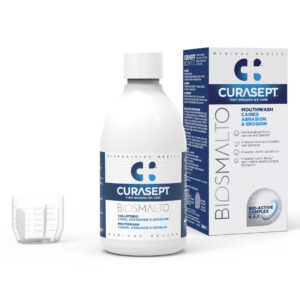 Curasept Biosmalto Mouthwash Caries, Abrasion & Erosion with Fluoride 300ml Bottle