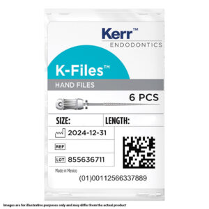 Kerr Endodontics K-Files 21mm No. 70 Green (6)