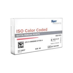 Kerr Endodontics Gutta Percha Points Spill Proof Pack No. 60 (100)